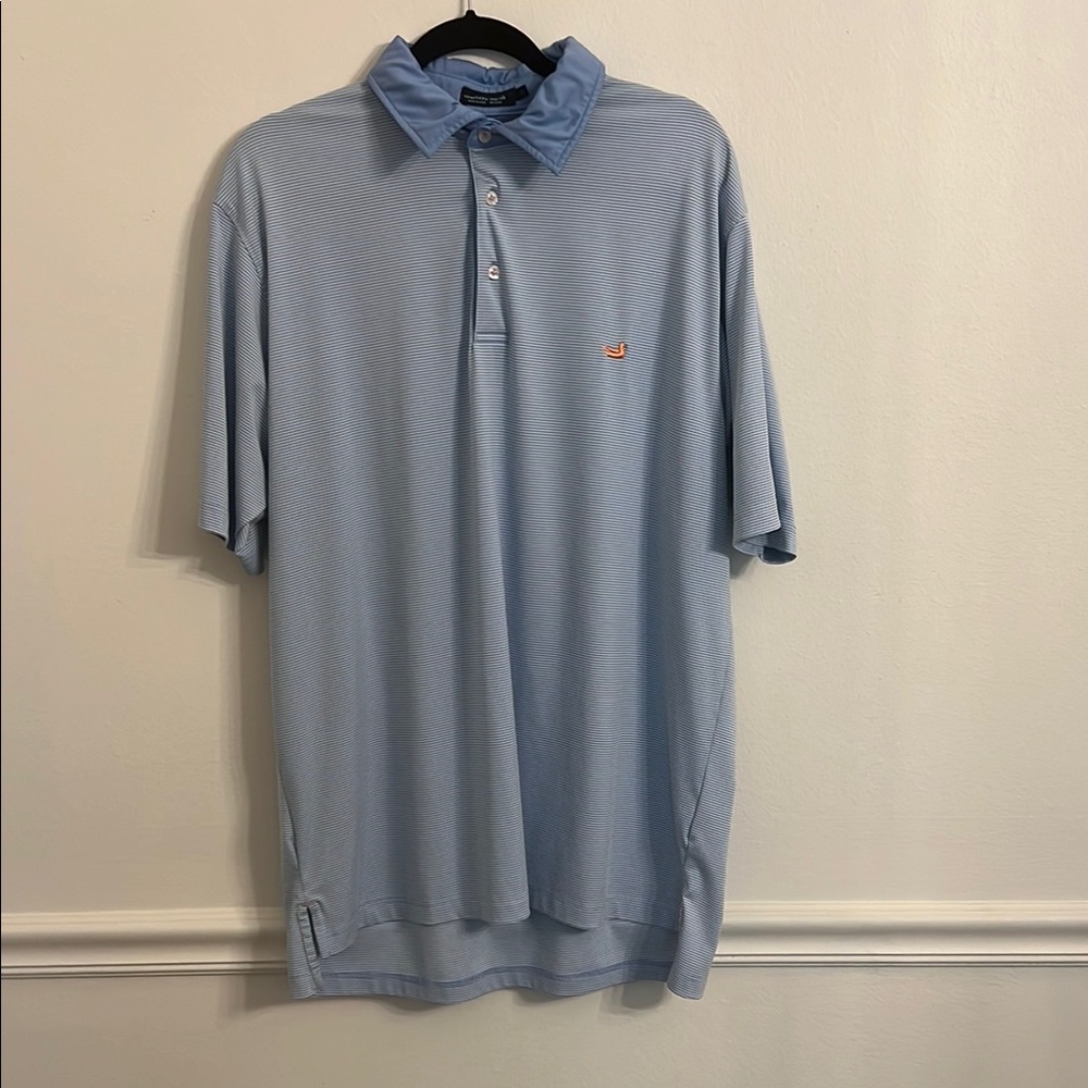 Southern Marsh Blue Polo Shirt Classic Style Size XL
